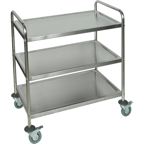 Shelf Cart, 3 Tiers, 21" W x 37" H x 23-1/2" D, 200 lbs. Capacity Distribution Élite MP