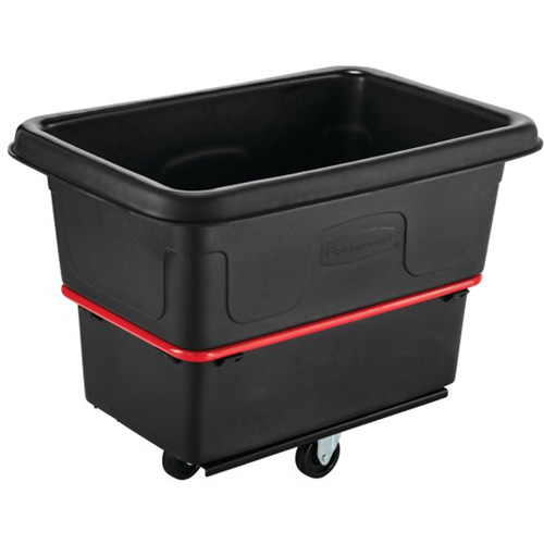 Heavy-Duty Utility Truck, Black Recycled Plastic, 26"/38-3/8" L x 26"/38-2/5" W x 28-1/4"/28-3-10" H, 8 cu. Ft. Volume, 700 lbs. Capacity Distribution Élite MP