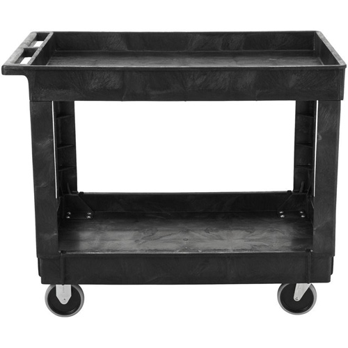 Flat Handle Utility Cart, 2 Tiers, 40" x 32-1/4" x 24", 500 lbs. Capacity Distribution Élite MP