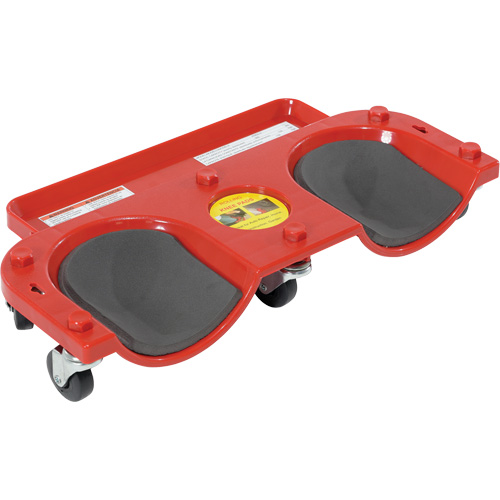 Socle roulant pour les genoux, Plastique, Rouge, Capacit&eacute; 350 lb Distribution Élite MP