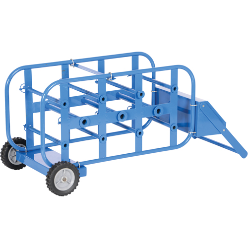 Chariot portatif pour mat&eacute;riaux bobin&eacute;s, Acier, 11 Montants, 19-1/2" la x 43-1/4" h x 17-1/2" p, Capacit&eacute; de 150 lb Distribution Élite MP