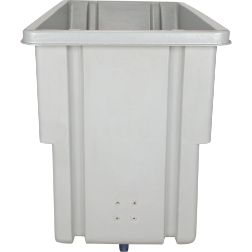 Chariot basculeur en acier, Poly&eacute;thyl&egrave;ne, 0,625 vg³, Capacit&eacute; de charge de 500 lb Distribution Élite MP