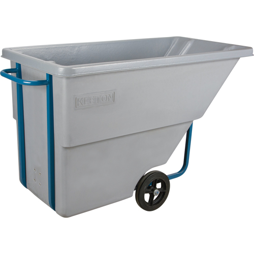 Chariot basculeur en acier, Poly&eacute;thyl&egrave;ne, 0,625 vg³, Capacit&eacute; de charge de 850 lb Distribution Élite MP
