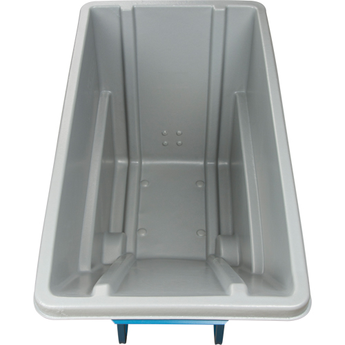 Chariot basculeur en acier, Poly&eacute;thyl&egrave;ne, 0,625 vg³, Capacit&eacute; de charge de 850 lb Distribution Élite MP