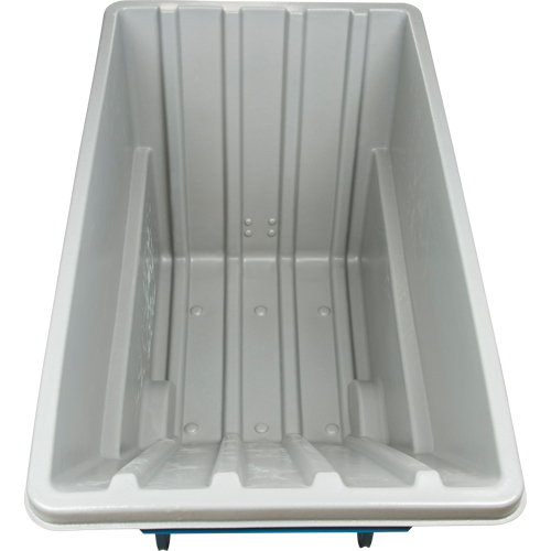 Chariot basculeur en acier, Poly&eacute;thyl&egrave;ne, 1,1 vg³, Capacit&eacute; de charge de 1250 lb Distribution Élite MP