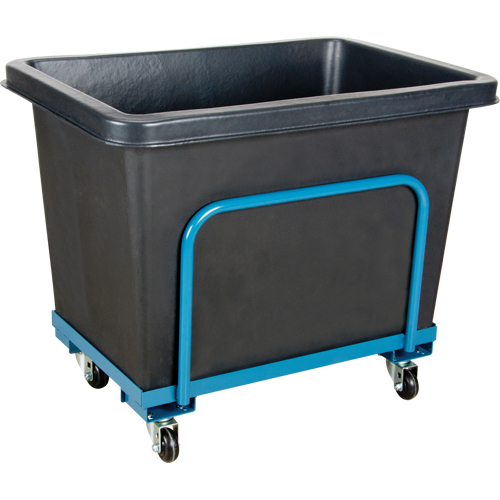 Chariot-caisse en &agrave; parois effil&eacute;es, Poly&eacute;thyl&egrave;ne, 39" lo x 27" la x 30" h, Volume 12 pi³, Capacit&eacute; 800 lb Distribution Élite MP