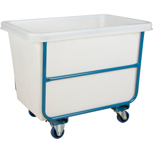 Chariot-caisse en &agrave; parois effil&eacute;es, Poly&eacute;thyl&egrave;ne blanc, 43" lo x 30" la x 34" h, Volume 16 pi³, Capacit&eacute; 1000 lb Distribution Élite MP