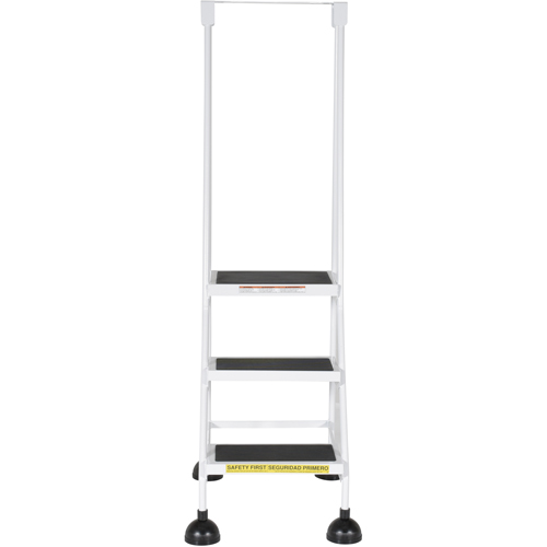 Stop-Step Ladders, 3 Steps, 16" Step Width, 28-11/16" Platform Height, Steel Distribution Élite MP
