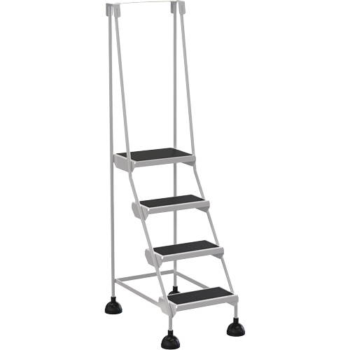 Stop-Step Ladders, 4 Steps, 16" Step Width, 38-3/16" Platform Height, Steel Distribution Élite MP