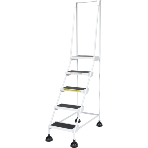 &eacute;chelles Stop-Step pour travaux l&eacute;gers, 5 marches, Largeur de la marche 16", Hauteur de la plateforme 47-11/16", Acier Distribution Élite MP