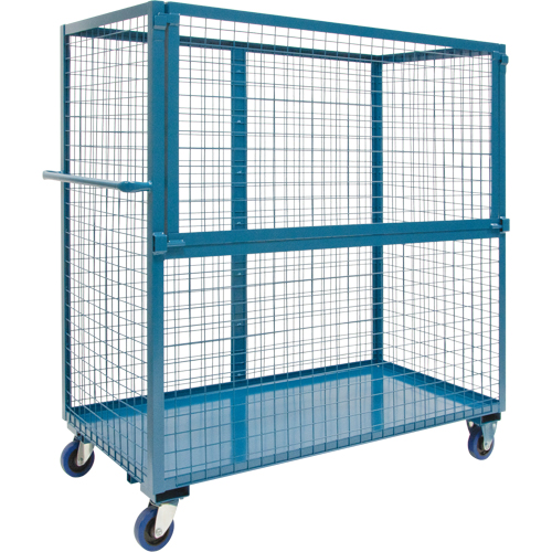 Chariot grillag&eacute; pour transport , Acier, 24" x 55" x 48", Capacit&eacute; 2400 lb Distribution Élite MP