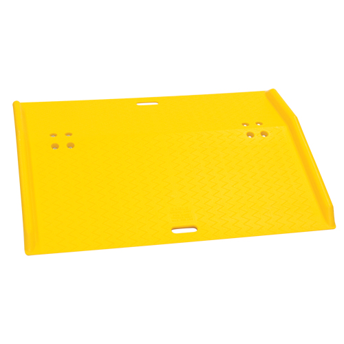 Rampe de quai de chargement portable en poly pour diable, Capacit&eacute; de charge 750 lb, 36" lo x 48" la x 5" h Distribution Élite MP