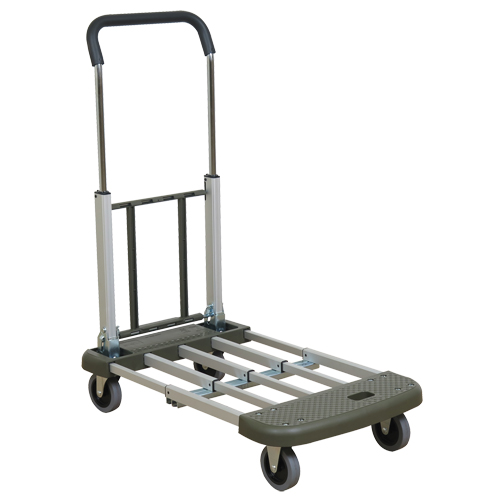 Telefolding Platform Truck, Aluminum, 330 lbs., 29-1/2" L x 17-1/2" W, 36-1/2" High Distribution Élite MP