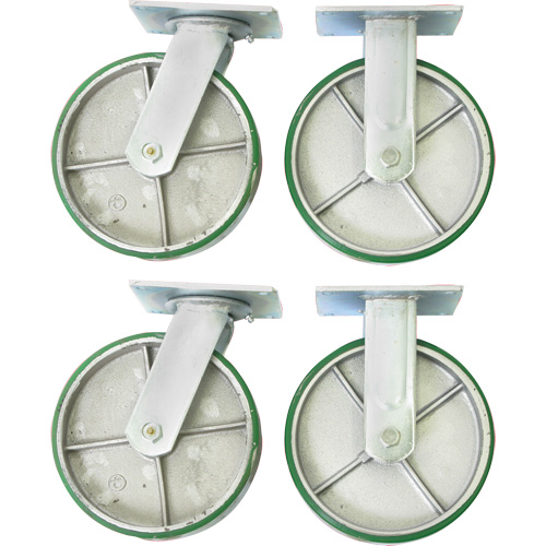 8" Caster Set for Platform Truck Distribution Élite MP