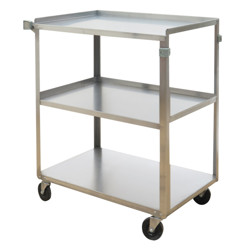 Chariots &agrave; tablette, 3 Tiers, 17-5/8" la x 33" h x 27-1/8" p, Capacit&eacute; 300 lb Distribution Élite MP