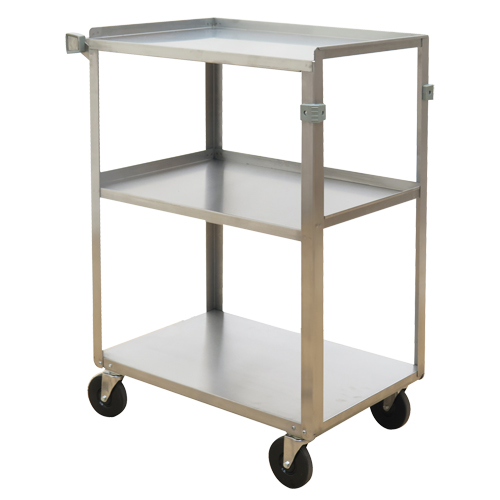 Chariots &agrave; tablette, 3 Tiers, 15-3/4" la x 32" h x 24" p, Capacit&eacute; 500 lb Distribution Élite MP