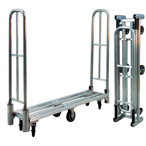 Aluminum U-Boat Folding Utility Cart, 16" W x 60" L, 1500 lbs. Cap., Polyurethane Wheels Distribution Élite MP