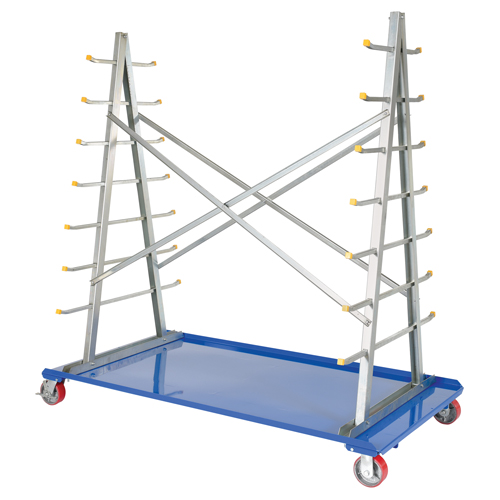 A-Frame Bar & Pipe Cart, Steel, 36-3/4" W x 73-3/4" D x 72-1/2" H, 2000 lbs. Capacity Distribution Élite MP