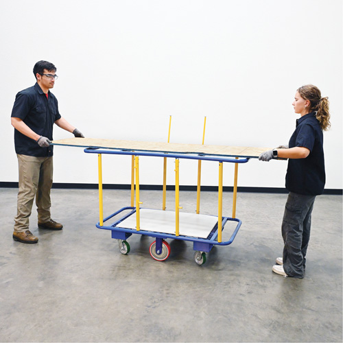 Horizontal Panel Cart, 63-7/16" x 28-1/2" x 40-15/16", 2000 lbs. Capacity Distribution Élite MP