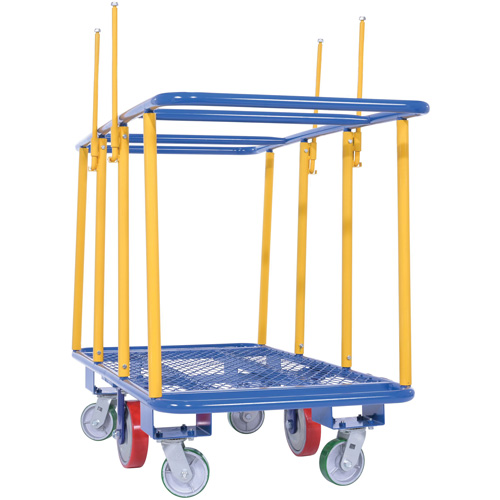 Horizontal Panel Cart, 63-7/16" x 28-1/2" x 40-15/16", 2000 lbs. Capacity Distribution Élite MP