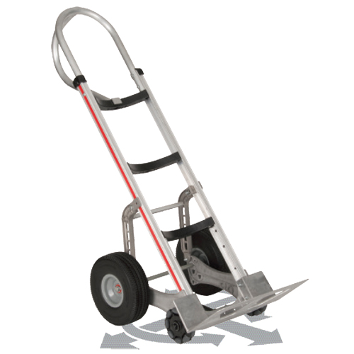 Diable autostabilisant, Prise En P, Aluminium, Hauteur de 55'', Capacit&eacute; 500 lb Distribution Élite MP