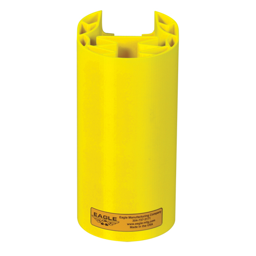 Butoir en poly pour rayonnage, 5" la x 6" lo x 8" h, Jaune Distribution Élite MP