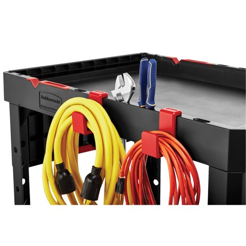 Heavy-Duty Adaptable Utility Cart, 2 Tiers, 17-3/4" x 36" x 46-1/5", 500 lbs. Capacity Distribution Élite MP