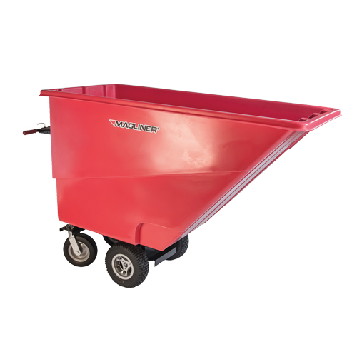 Chariot &agrave; bascule motoris&eacute;, Capacit&eacute; 27 cu. ft., 51" h x 81" la x 33" p Distribution Élite MP