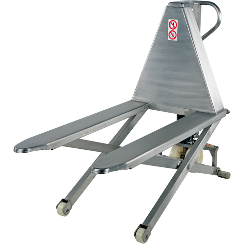 Pallet Lift Table, 45" L x 26-3/4" W, Stainless Steel, 2000 lbs. Capacity Distribution Élite MP
