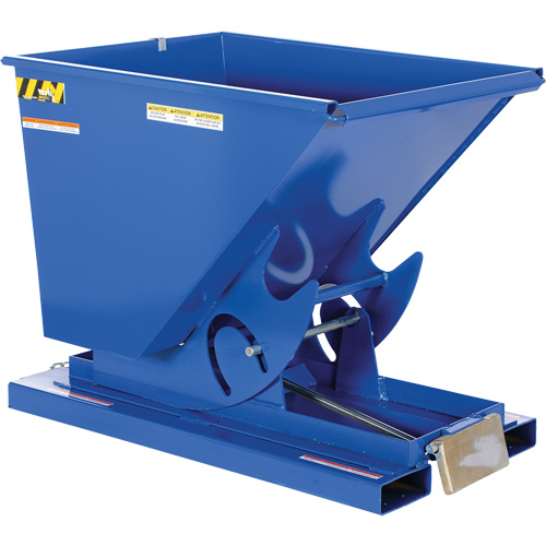 Conteneur autobasculeur, Acier, 1/2 vg³, Bleu Distribution Élite MP
