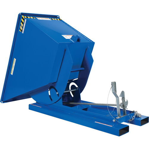 Self-Dumping Hopper, Steel, 3/4 cu.yd., Blue Distribution Élite MP