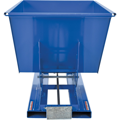 Self-Dumping Hopper, Steel, 1 cu.yd., Blue Distribution Élite MP