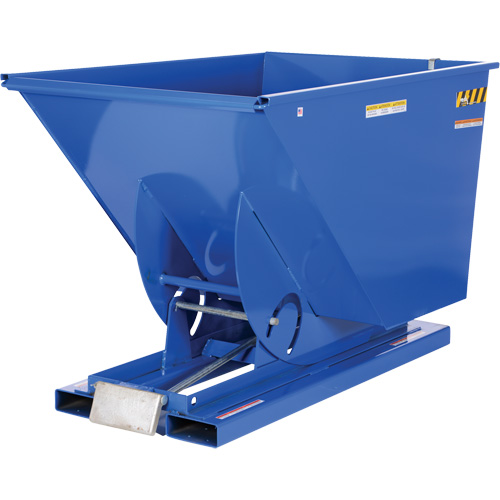 Self-Dumping Hopper, Steel, 1-1/2 cu.yd., Blue Distribution Élite MP