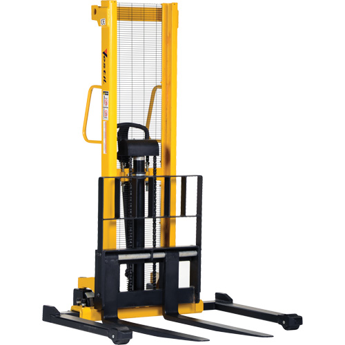 Manual Hydraulic Stacker, Hand Pump Operated, 2000 lbs. Capacity, 35" Max Lift Distribution Élite MP