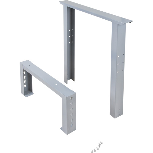 Industrial Duty Leg for Workbench, Steel, 24" D x 34" H, Single Distribution Élite MP