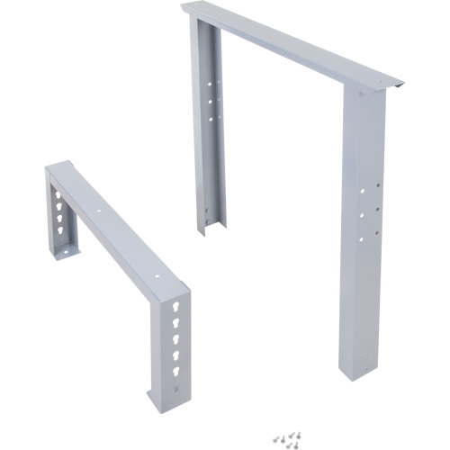 Pattes d'&eacute;tabli pour service industriel, Acier, 30" p x 34" h, Simple Distribution Élite MP