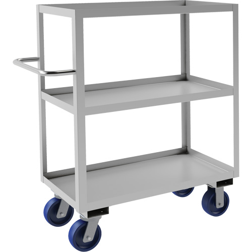 Industrial Grade Shelf Cart, 3 Tiers, 18-1/8" W x 47" H x 42" D, 1200 lbs. Capacity Distribution Élite MP