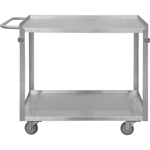 Industrial Grade Shelf Cart, 2 Tiers, 22-1/2" W x 34" H x 42-7/16" D, 600 lbs. Capacity Distribution Élite MP