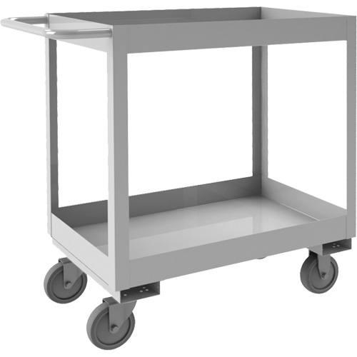 Industrial Grade Shelf Cart, 2 Tiers, 16" W x 34" H x 36-7/16" D, 600 lbs. Capacity Distribution Élite MP