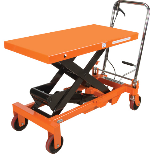 Table &eacute;l&eacute;vatrice &agrave; ciseaux hydraulique, 39-1/2" lo x 20" la, Acier, Capacit&eacute; 1650 lb Distribution Élite MP