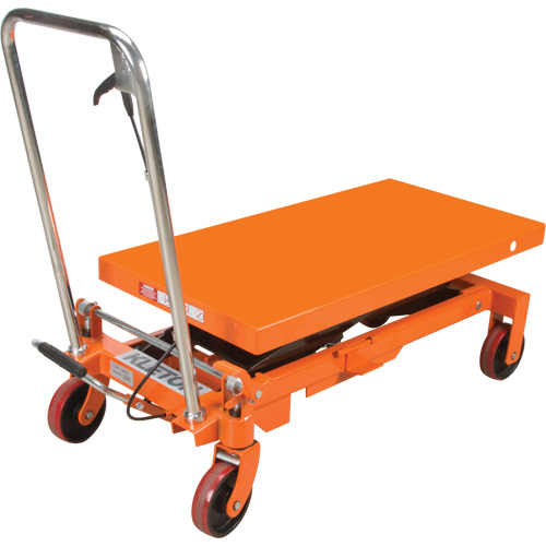 Table &eacute;l&eacute;vatrice &agrave; ciseaux hydraulique, 39-1/2" lo x 20" la, Acier, Capacit&eacute; 1650 lb Distribution Élite MP