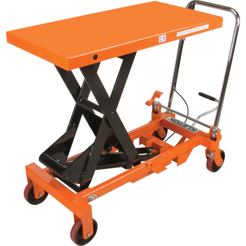 Table &eacute;l&eacute;vatrice &agrave; ciseaux hydraulique, 39-1/2" lo x 20" la, Acier, Capacit&eacute; 1650 lb Distribution Élite MP