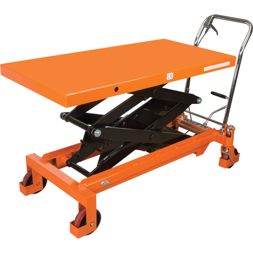 Table &eacute;l&eacute;vatrice &agrave; ciseaux hydraulique, 48" lo x 24" la, Acier, Capacit&eacute; 1540 lb Distribution Élite MP