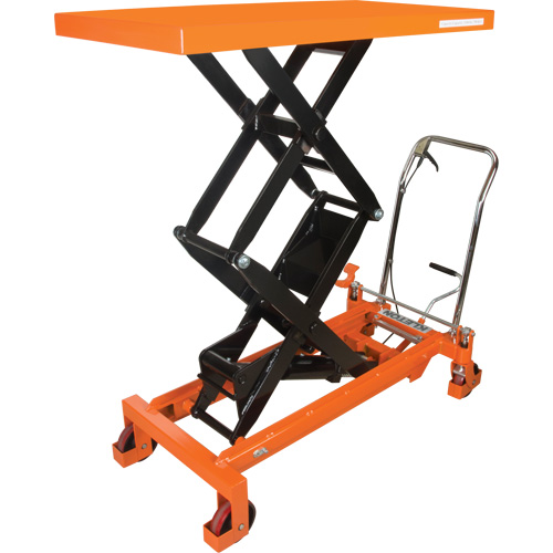 Table &eacute;l&eacute;vatrice &agrave; ciseaux hydraulique, 48" lo x 24" la, Acier, Capacit&eacute; 1540 lb Distribution Élite MP