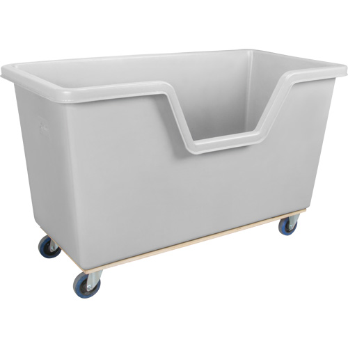 Chariot-caisse &agrave; c&ocirc;t&eacute; ouvert, Poly&eacute;thyl&egrave;ne, 63" lo x 34-1/4'' la x 38-1/2" h, Volume 24 pi³, Capacit&eacute; 1200 lb Distribution Élite MP