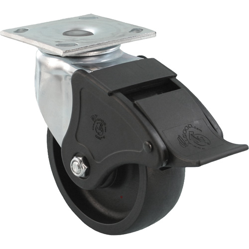 Emaxx RollX Wow Caster, Swivel with Brake, 4" (101.6 mm), Nylon, 1200 lbs. (544.3 kg.) Distribution Élite MP