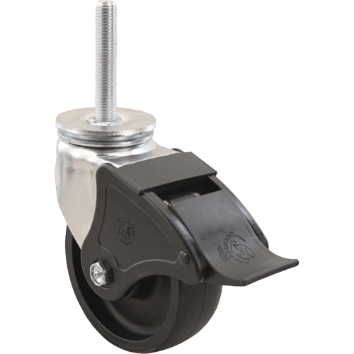 Roulette Emaxx RollX, Pivotant avec frein, Diam&egrave;tre 8" (203,2 mm), Capacit&eacute; 1200 lb (544,3 kg) Distribution Élite MP