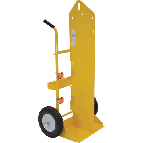 Chariot pour chalumeau et bouteille &agrave; gaz, Roues Rempli de mousse, Base de 23-13/16" la x 22-13/16" lo, 500 lb Distribution Élite MP