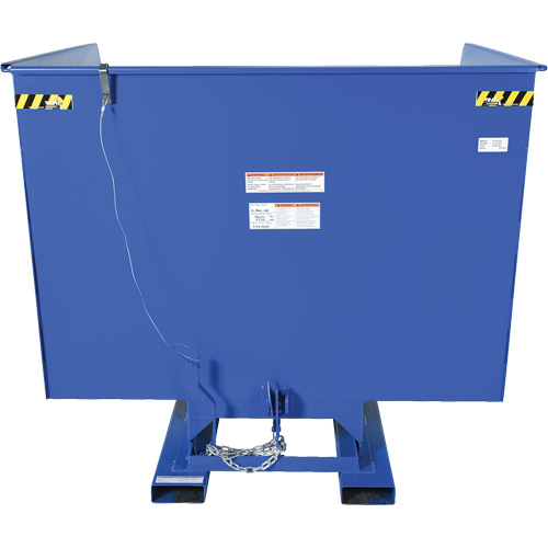 Self-Dumping Hopper, Steel, 4 cu.yd., Blue Distribution Élite MP