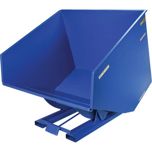 Self-Dumping Hopper, Steel, 4 cu.yd., Blue Distribution Élite MP